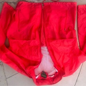 Vintage Red Windbreaker Jacket